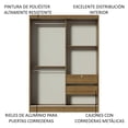 thumbnail image 4 of Ropero Madesa Luke 2 Puertas Correderas De Madera Marrón, 4 of 4