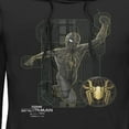thumbnail image 2 of Men's Marvel Spider-Man: No Way Home Black Suit Tech  Pull Over Hoodie Black Large, 2 of 4