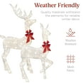 thumbnail image 6 of Best Choice Products 3-Piece Lighted Christmas Deer Set Outdoor Yard Decoration w/ 360 LED Lights, Stakes - White, 6 of 8