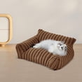 thumbnail image 1 of Sofá Cama Para Gatos, Antideslizante, Moderno Y Suave, Para Gatos, Color Café, 1 of 10