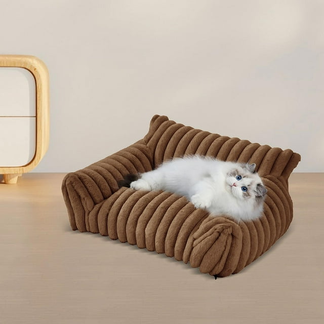 Sofá Cama Para Gatos, Antideslizante, Moderno Y Suave, Para Gatos, Color Café