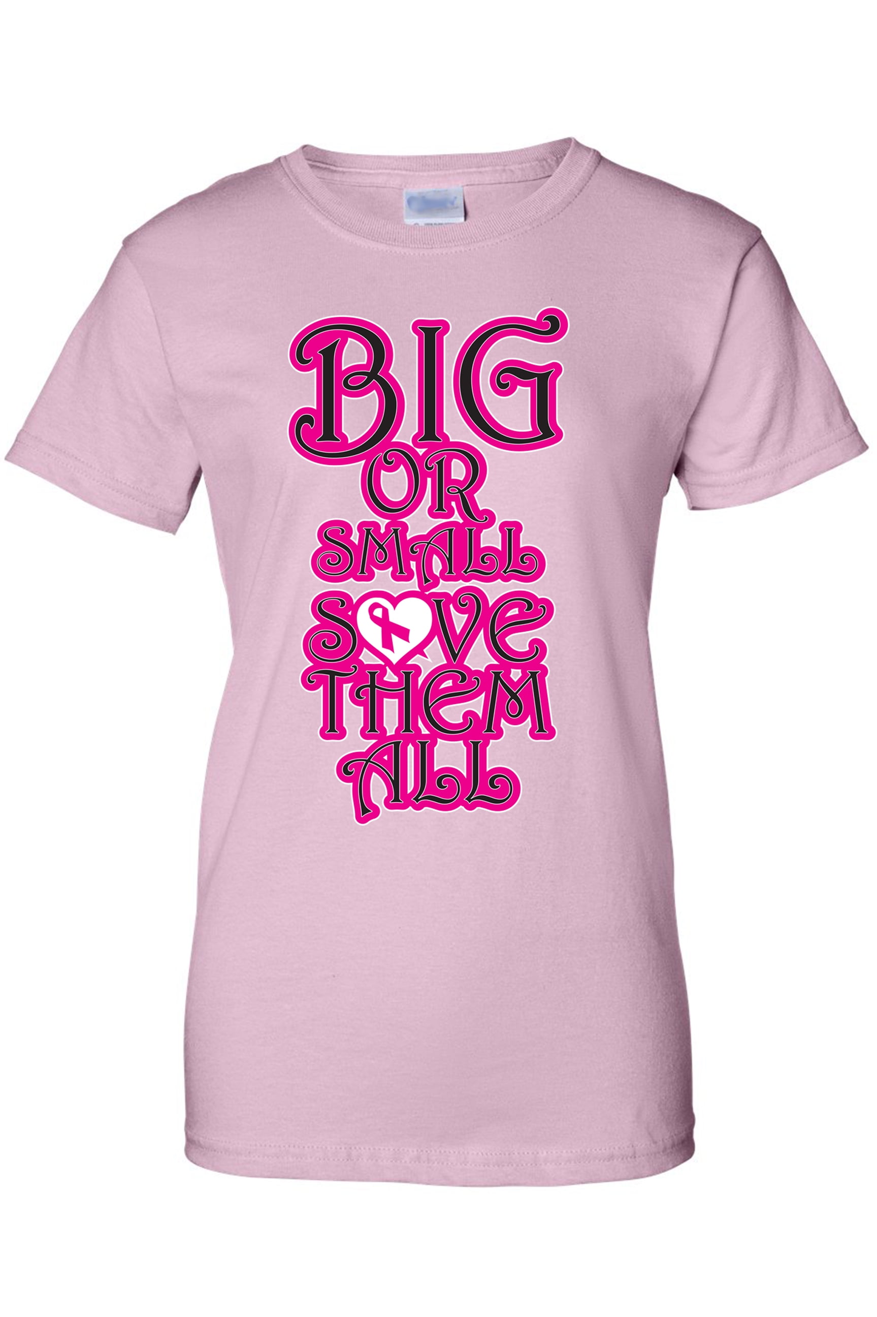 Shore Trendz Juniors Breast Cancer Awareness Big Or Small Save Them All T Shirt Walmart Com Walmart Com Shore Trendz Juniors Breast Cancer Awareness Big Or Small Save Them All T Shirt Walmart Com Walmart Com