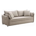 thumbnail image 2 of Leif Sofa with Full Size Pull Out Sleeper, 87 Inch Wood, Beige Fabric, 2 of 7