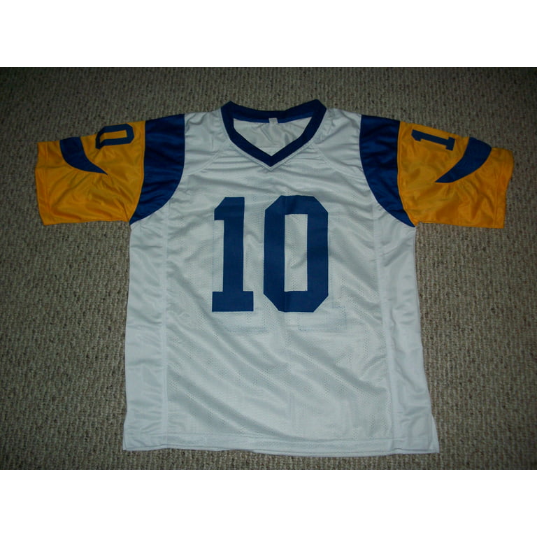 Jerseyrama Unsigned Cooper Kupp Jersey #10 Los Angeles Custom Stitched White Football (New) No Brands/Logos Sizes S-3XLs