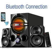 Boytone BT-324F, 2.1 Bluetooth powerful home theater speaker systems, with FM Radio, SD USB ports, digital play back, 40