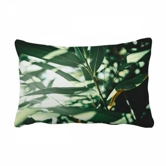 Green Nature Photo Throw Pillow Lumbar Insert Cushion Cover Home Decoration