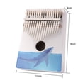 thumbnail image 2 of 17 teclas Kalimba madera de abeto pulgar dedo Piano instrumento Musical para niños, 2 of 8