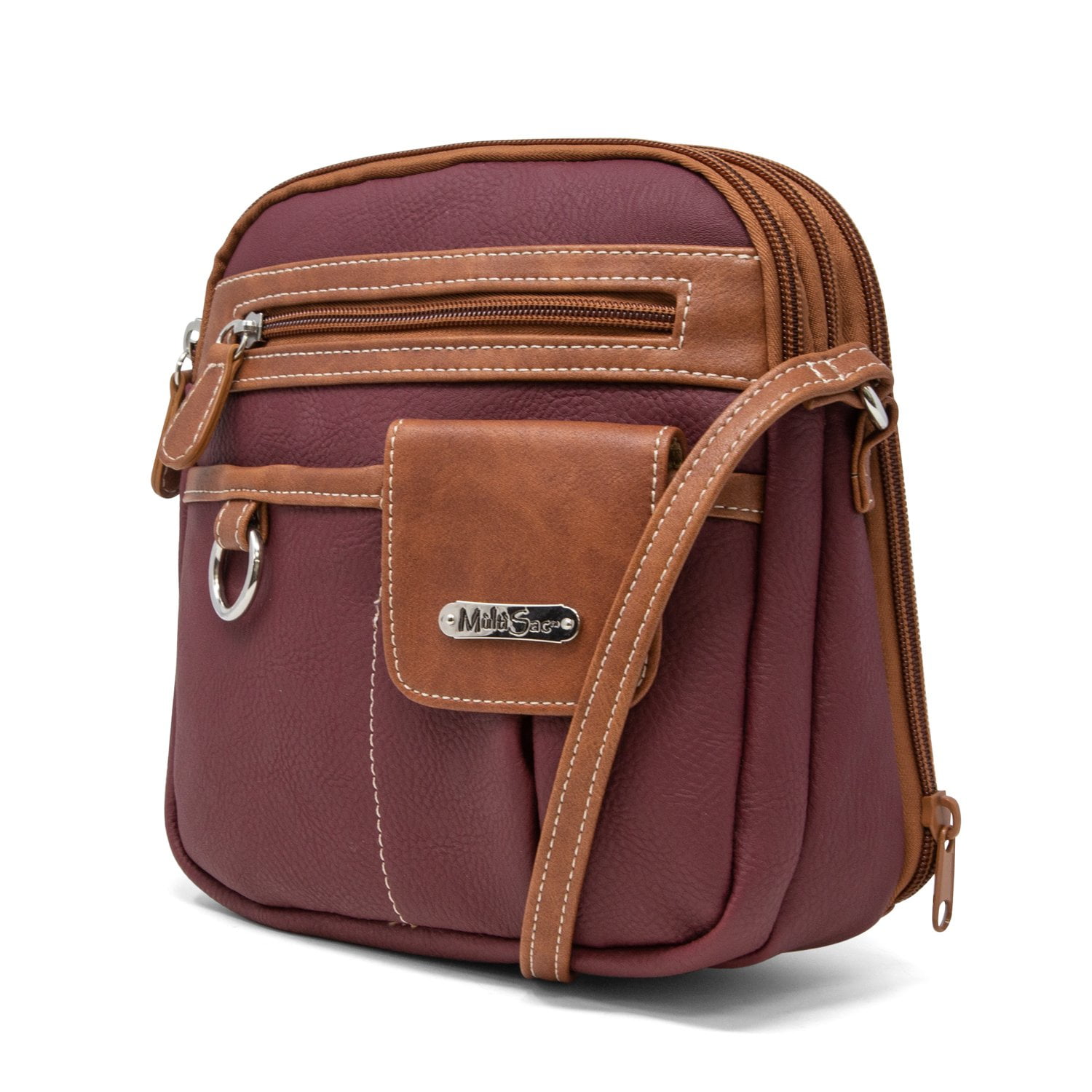 Multisac North South Zip Around Crossbody Bag For Women