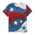 thumbnail image 6 of Fengactive Kids Girls Boys 4th of July Independence Day Short Sleeve T Shirt Size 3T-14T Cute Print Casual Top, 6 of 6
