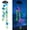 Blue-green, variant on Solar Wind Chimes for Outside Decor,  Shells Wind Chimes with 4 LED Tubes Color Lights Changing  Indoor/Outdoor   Decor Gifts for Garden
