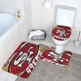 thumbnail image 3 of Juego de alfombras de baño de 3 piezas del equipo SF_49erss Alfombra antideslizante para baño de 24 x 16 pulgadas, 3 of 7