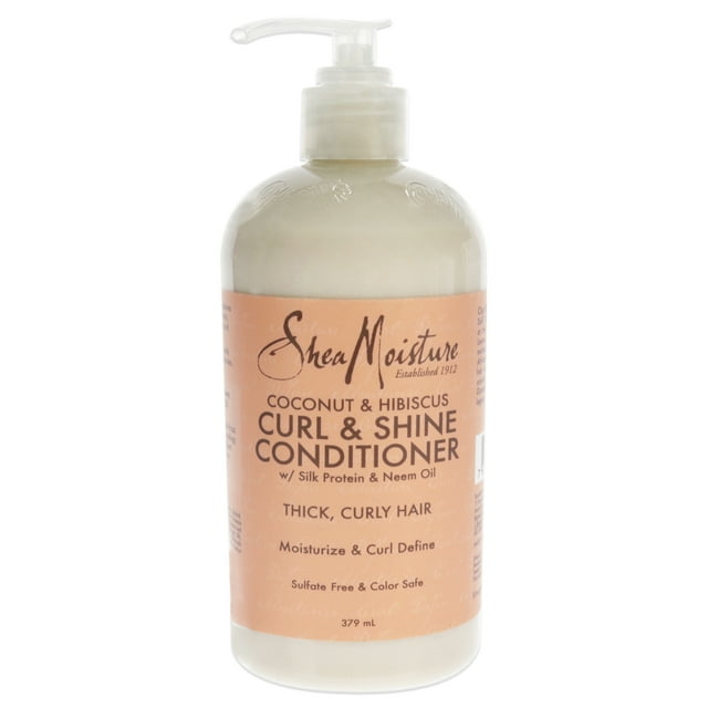 Acondicionador de coco Hibiscus Curl Shine de Shea Moisture para unisex - Acondicionador de 13 oz Shea Moisture Shea Moisture