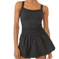 thumbnail image 2 of Aqestyerly Combinaisons pour Femmes Élégantes 2024 Mode Décontractée Ample Sexy Col Rond Robes d'Été Sans Manches Combinaison Shorts, 2 of 5