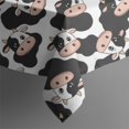 thumbnail image 5 of White Cow Black Spot Head Pattern Square Tablecloth,Waterproof Square Table Cover,Wipeable Spillproof Washable Table Cover for Home Kitchen Party Decor 60"x60"(152x152cm), 5 of 6