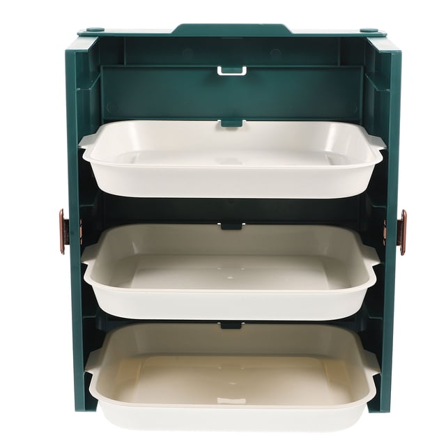 Wall Mount Food Plate Rack Kitchen Food Rack Layered Food Plate Shelf Side Dish Organization Rack