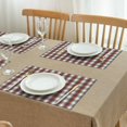 thumbnail image 6 of Placemats Set Of 4 Linen Machine Washable Table Placemats Christmas Red Green Grid Plaid Place Mats for Dining Table Kitchen, 6 of 7