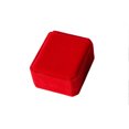 thumbnail image 1 of pitrice Velour Jewelry Earrings Card Necklace Display Box Bracelets Rings Badge Buckle Counter Organizer Case Organization Red, 1 of 8