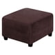 thumbnail image 1 of cuadradas Estiramiento Puf elástico Reposapiés Proteger Asiento individual Sofá Reposapiés / Protector de reposapiés Decoración del hogar Serie Marrón B Baoblaze Fundas para reposapiés, 1 of 7