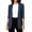 Navy, variant on KyCheLot Womens Blazer Jacket Plus Size 3/4 Sleeve Lapel Neck Open Front Blazers Comfy Travel Business Jackets