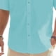 thumbnail image 3 of Ceisia Men's Relaxed Fit Linen-Like Turndown Collar Short Sleeve Casual Button-Down Shirts Gifts, 3 of 6