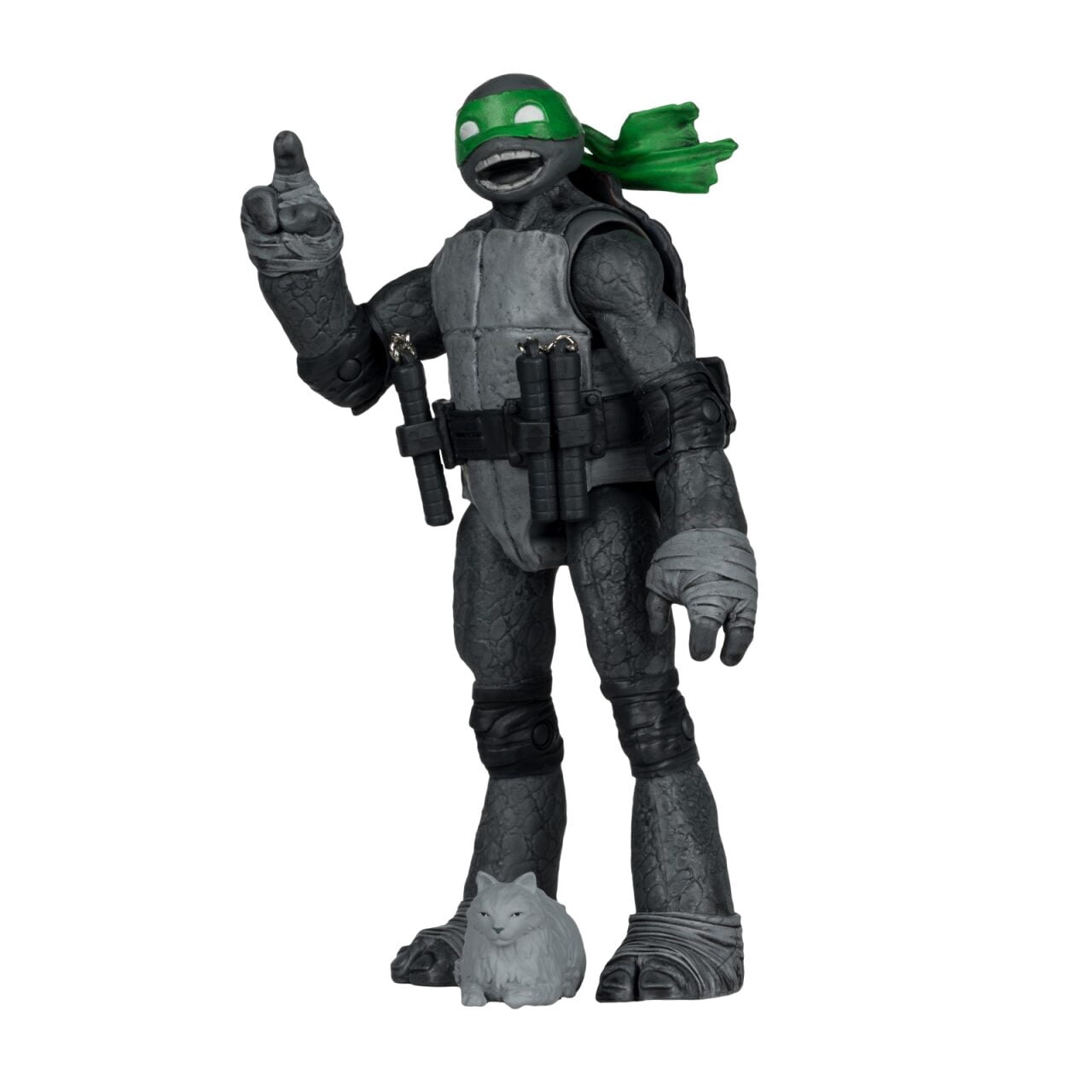 Teenage Mutant Ninja Turtles (Page Punchers) Michelangelo (Black, White & Green) 5" Action Figure w/Comic - McFarlane Toys