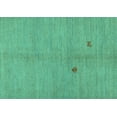 thumbnail image 1 of Ahgly Company Machine Washable Indoor Rectangle Abstract Turquoise Blue Modern Area Rugs, 2' x 3', 1 of 4