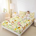 thumbnail image 4 of Feelyou Farm Sheep Animal Bed Sheets, Sunflower Plant Kids King Sheets, 4 Pieces, 4 of 7