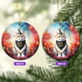 thumbnail image 2 of Hello 2025 Manx Celebrates Happy New Year Firework Balloon Ceramic Round Ornament Cat Lover Kitten Owner Gifts Home Tree Decor - 02024, 2 of 5