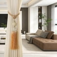 thumbnail image 3 of 2 Pack Curtain Tiebacks with Tassel, Outdoor Decorative Curtain Holdback, Modern Rope Window Curtain Ties Backs Draperies Holder for Office Home Window Decoration, 3 of 7