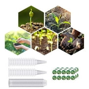 Luxcidy Seed Pod Kit for Hydroponics Growing System Salad Greens Pre-seeded Seed Pods Herb Garden Kit Grow Anything Kit with 30 Seedling Cover, 30 Planting Basket, 30 Stickers (Kit A)