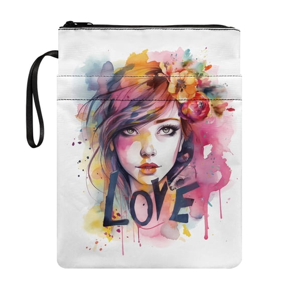 HELLHERO Bible Case Bag Polyester Book Carrying Case Protector Wrap Bag with Zipper Bible Cover Book Storage Bag, 11.4 Inch X 8.66 Inch