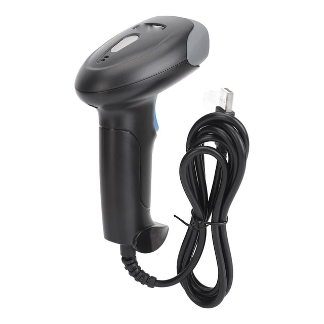 Escáner de código de barras con cable, lector de código de barras portátil 1D 2D para logística exprés de supermercado