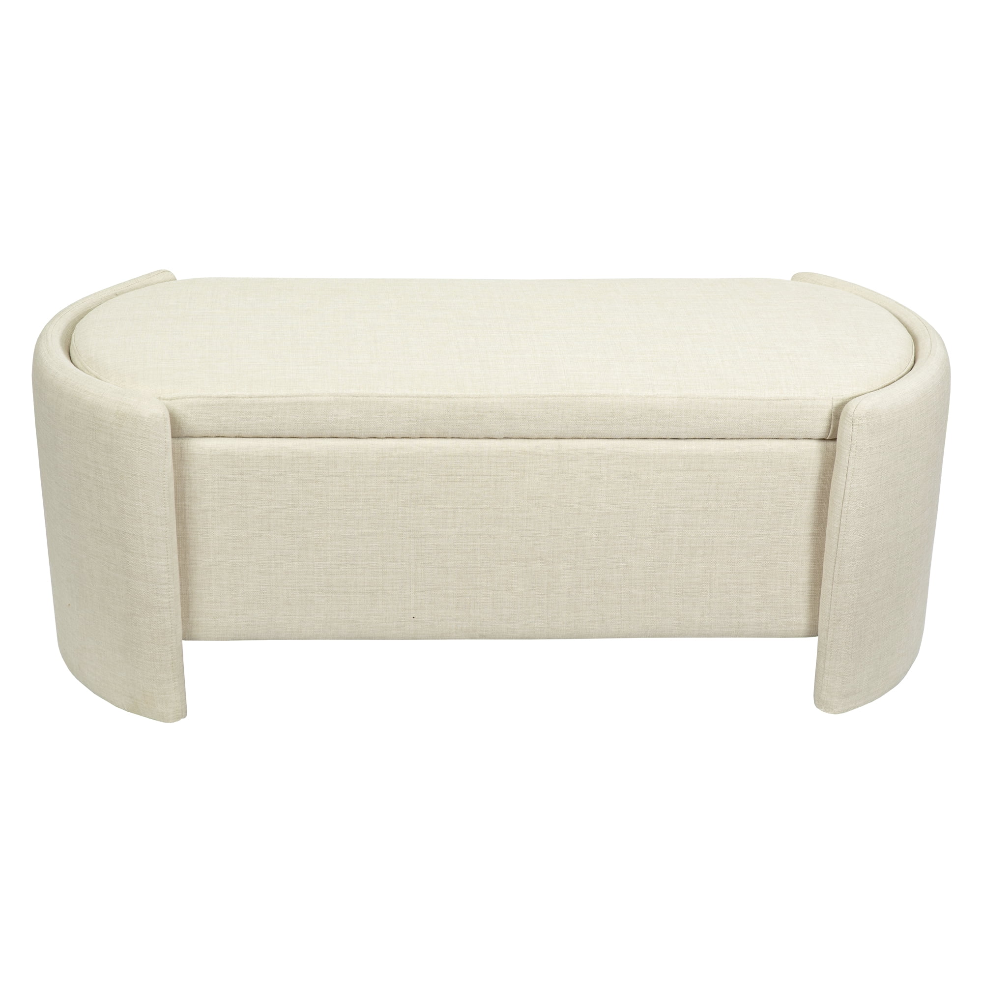 Sorin 19.5 in. Indoor White Finish Accent Bench