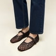 thumbnail image 5 of Mary Jane Flats for Women, Comfortable Round Toe Dressy Ballet Flats with Braided Adjustable Buckle and Memory Foam Cushioning, 5 of 6