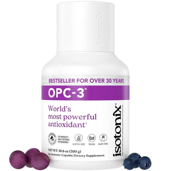 Isotonix OPC-3 Antioxidant Supplement - with Pycnogenol, Grape Seed, Bilberry, Red Wine & Pine Bark Extracts (90 Servings, 300g)