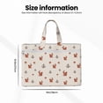 thumbnail image 3 of Kdxio Cute Squirrel File Tote Document Bag Business Briefcase Bag Document Organizer Tote Briefcase for Letter A4 Files Business Teacher Office Bag, 3 of 8