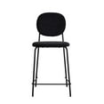 thumbnail image 4 of Pemberly Row Boucle Counter Height Stools (Set of 2) in Black, 4 of 6