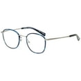 thumbnail image 2 of EYEBOBS-3172 OUTSIDE 10 Square Reading Glasses Silver/Blue +1.25, 2 of 3