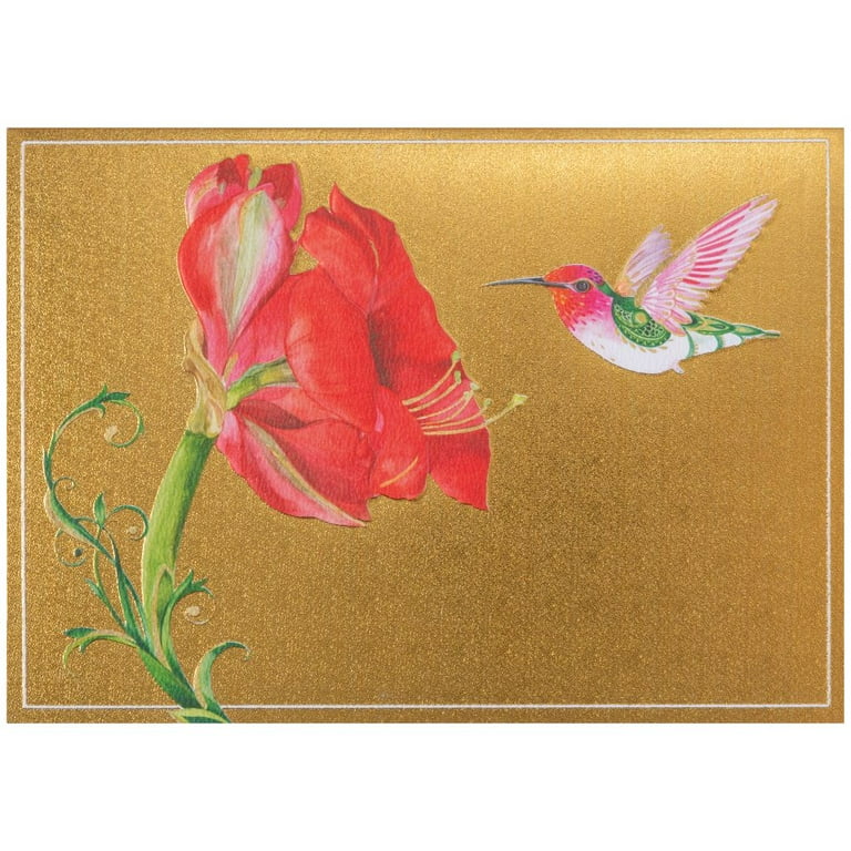 NIQUEA.D Roarsome Xmas With Dinosaurs Christmas Card - Foil & Glitter, 5x7" With Red Envelope