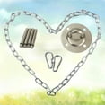 thumbnail image 6 of WHAMVOX  Hanging Chair Accessories Swing Hammock Heavy Duty Hooks Silver, 6 of 8