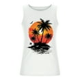 thumbnail image 4 of Gifts for Men! Titcea Tank Tops Men Palm Tree Printed Round Neck Sleeveless Summer Casual T Shirts Outdoor Workout Running Training Loose Comfort Tank Top, 4 of 5
