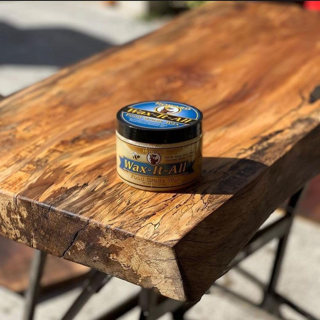WAX-IT-All - Protective Food-Grade Wax, Beeswax Wood Polish: Beautifies and Extends the Finish of Surfaces, Food Grade Beeswax Ideal for Wood, Stone, Metal, Cement, Paint, Plastics, 9 Fl oz
