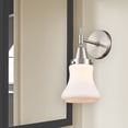 thumbnail image 2 of 447-1W-SN-G191 Innovations Lighting Bellmont - 1 Light Wall Sconce-11.5 Inches Tall and 6 Inches Wide-Satin Nickel Finish-Matte White Glass Color, 2 of 3