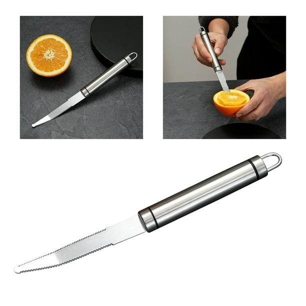 Ouvre-pamplemousse en acier inoxydable, éplucheur pomelo orange fruits  outil d'épluchage : : Maison
