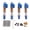Blue, variant on Nieyigj Adjustable RC Shock Absorber Front Rear Spring Damper Upgrade Parts for FMS FCX24 1/18 1/24 Scale Crawler Car, 4 Pieces, Red