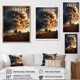 thumbnail image 4 of Designart "Nature s Fury Unleashed" Landscape & Nature Floater Framed Wall Art Living Room, 4 of 7
