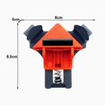thumbnail image 3 of 4 Pack Woodworking Right Angle Clamps, Woodworking 90 Degree Right Angle Clamp Clip Quick Fix Picture Frame Clamps Corner Clamps, 3 of 5