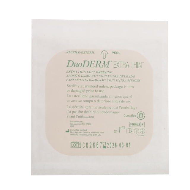 Aposito Parche DuoDerm Extra Thin CGF 10x10cm - Convatec Convatec CFG