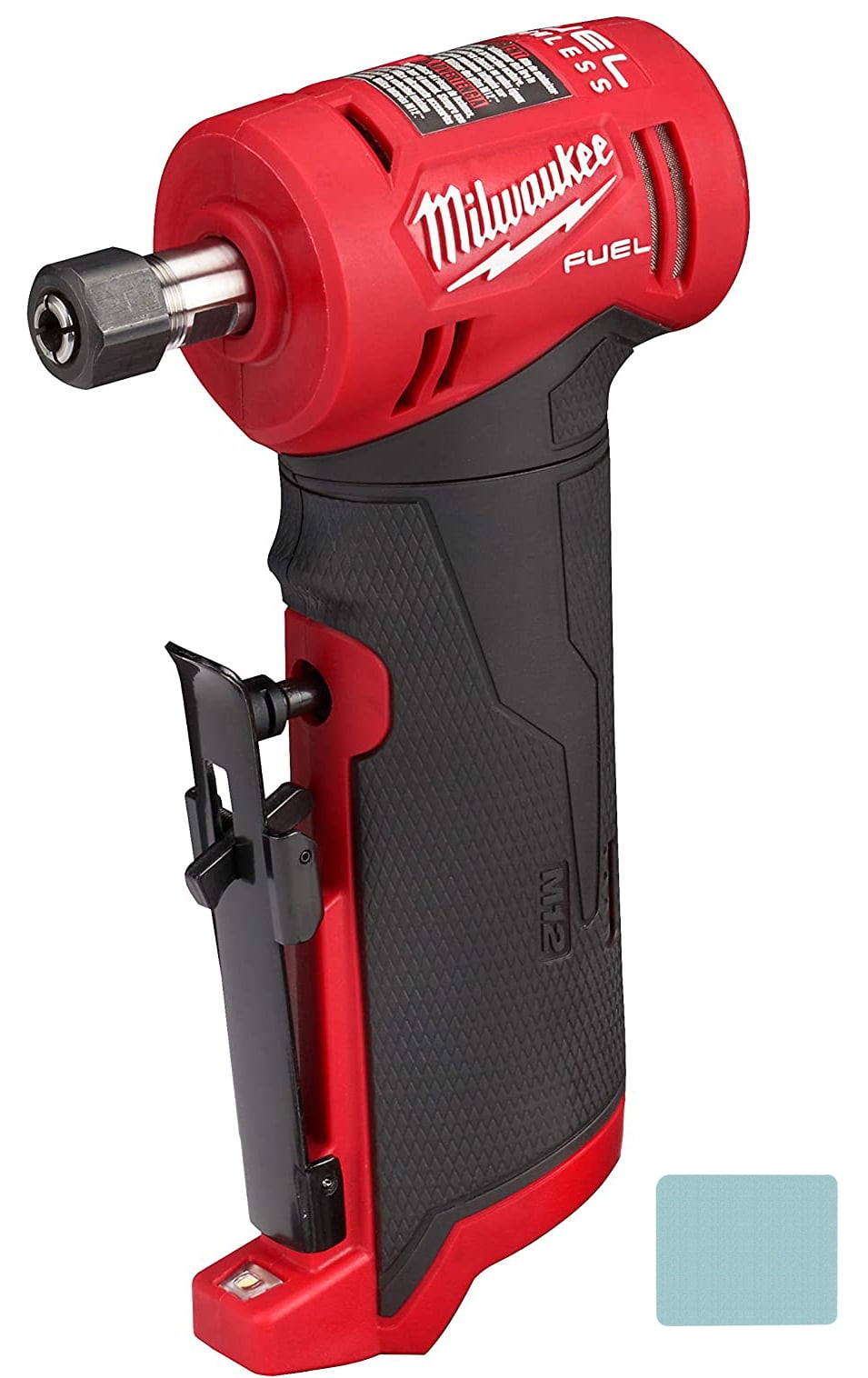 Milwaukee M12 FUEL 12V Lithium-Ion Brushless Cordless 1/4 in. Right Angle  Die Grinder (Tool-Only) Mazepoly Cleaning Cloth