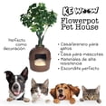 thumbnail image 3 of KE WOOW Maceta con Cama y/o Arenero Oculto para Gatos, Perros y otras Mascotas, Color Café KE WOOW Casa arenero maceta, 3 of 10